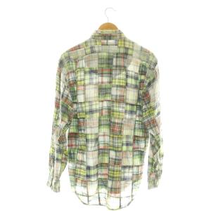 RALPH LAUREN パッチワーク チェックボタンダウンシャツ M マルチカラー /DF OS