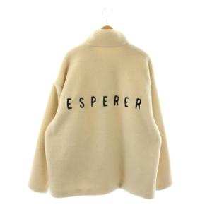 Spick&Span 24AW バックロゴボアブルゾン ジャケット ジップアップ 38 アイボリー 24011200309030