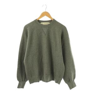 24AW  COTTON WOOL SWEATSHIRT スウェット プルオーバー 長袖 FO グレー