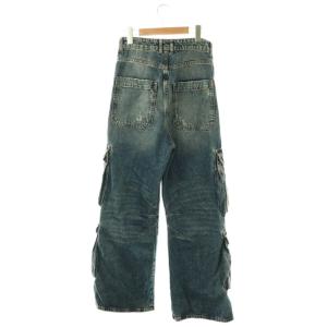 DIESEL 25SS D-Sire-Cargo-S デニムカーゴパンツ W23 ブルー