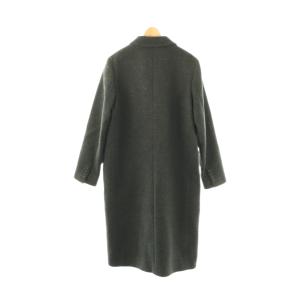 ADORE ウール ロングチェスターコート 38 チャコールブラック /ES OS