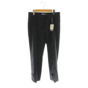 SUPER120 ロールアップ パンツ 42 黒 ブラック /AG OS SH