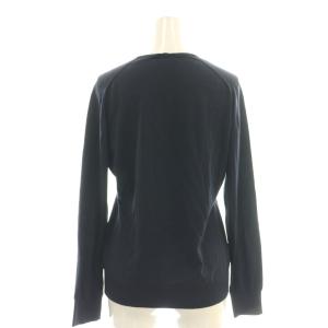 JOHN SMEDLEY SEA ISLAND COTTON Vネックニット プルオーバー L ネイビー /DF OS SH