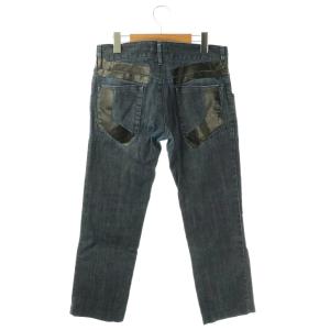 DOLCE&GABBANA 14GOLD テープデザイン デニムパンツ ジーンズ スリム 46 インディゴ /ES OS