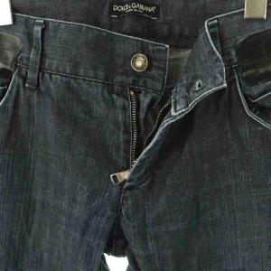 DOLCE&GABBANA 14GOLD テープデザイン デニムパンツ ジーンズ スリム 46 インディゴ /ES OS