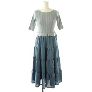 ドッキングワンピース ロング 半袖 1 ライトブルー /HK OS