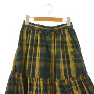Apuweiser-riche タフタバルーンスカート ロング 1 チャコールグレー イエロー /DO OS