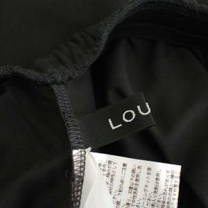 LOUNIE ウエストゴムロングタイトスカート 38 チャコールブラック /DO OS