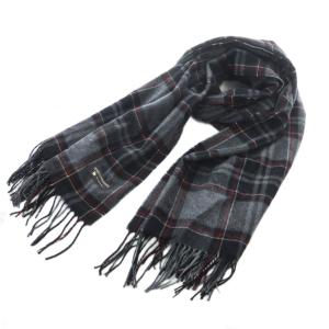 ヴァントロワ vingt-trois ストール マフラー カシミヤ グレー 黒 ブラック 赤 レッド チェック柄