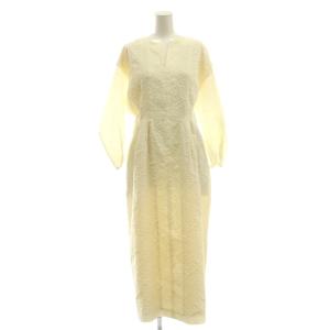 ジャガードウエストシェイプワンピース 40 アイボリー 22-040-938-1081-4-0 /CX