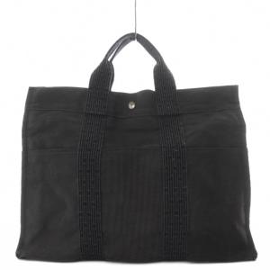 エールライン トートMM バッグ ハンドバッグ キャンバス 南京錠付き グレー /YO5 OH