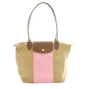 ル プリアージュ カスタム トートバッグ 茶 ブラウン ピンク /SS OS