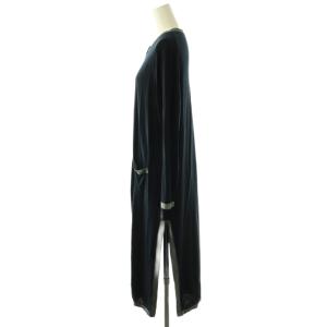 ANAYI ニット ロングカーディガン 長袖 ネイビー グレー /DF OS