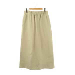 25SS ドライコットンストレートスカート ロング フレア F ベージュ /NR OS