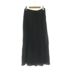 アパルトモン キュプラマキシ丈ロングスカート フレア 36 黒 /NR OS