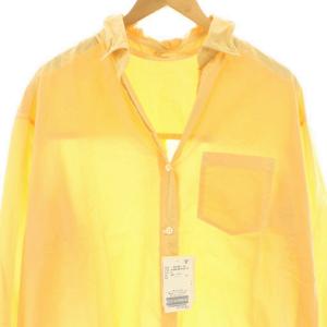 MUSE de Deuxieme Classe COTTON WASH シャツ ブラウス スキッパー F イエロー /CX OS