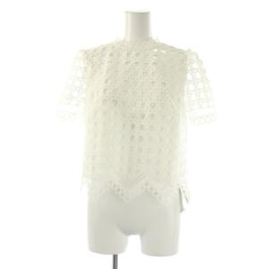 CELFORD サーキュラーレース ブラウス マーメイドスカート セットアップ 上下 半袖 プルオーバー ロング 36