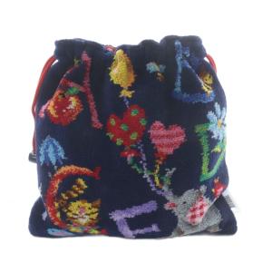 FEILER ジョイフル 巾着袋 紺 ネイビー /SR SH