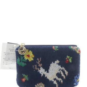 FEILER 遊 中川 HEIDI SHIKA ポーチ 紺 ネイビー /SR SH