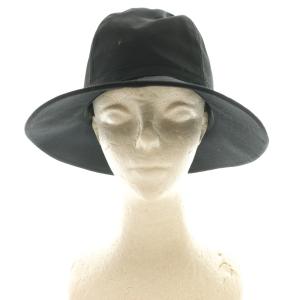 Yohji Yamamoto POUR HOMME フェドラハット ウール 3 黒 ブラック HE-H09-100 /SS OS A
