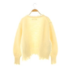 MADISONBLUE MB224-8012 PEARL DAMAGE CARDIGAN ウール S