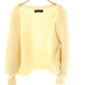 MADISONBLUE MB224-8012 PEARL DAMAGE CARDIGAN ウール S