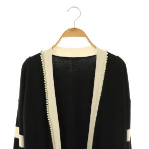 Grace Class パールラインカーディガン ニット 長袖 36 ブラック /HK OS