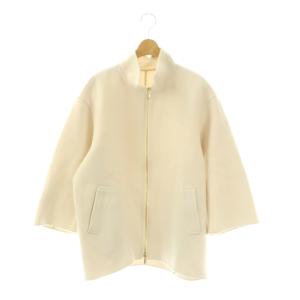 vingt-trois 24AW ウールリバー スタンドカラーコート 38 ライトベージュ