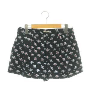 総柄 ショートパンツ タック 40 ブラック /DF OS