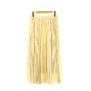 25SS PILIL REFINED PLEATS プリーツスカート ロング フレア 38 アイボリー