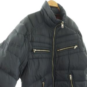 DIESEL ダウンコート ダウンジャケット アウター ジップアップ M ネイビー /DF OS
