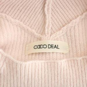 COCO DEAL 25AW ラクーン混ニットミニワンピース 長袖 2 ピンク /DO OS