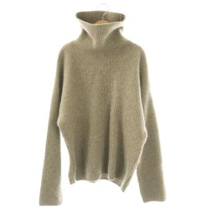 ヤクウール ハイネックニット プルオーバー F モカブラウン