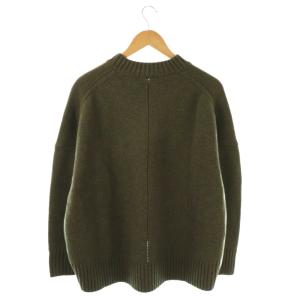 CINOH メリノウールオーバーサイズVネックニット セーター 36 カーキミックス /ES OS