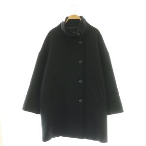 24AW メルトンスタンドポンチョコート アウター スタンドカラー 36 黒 /CX OS