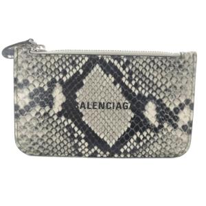 パイソン柄コインケース カードケース ロゴ グレー 黒 ブラック 594214 /SR SH OH