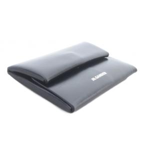 JIL SANDER レザーコインケース レザー ロゴ 黒 ブラック /SR SH