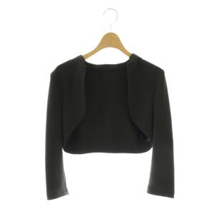 29557 ボレロ カーディガン 七分袖 38 ブラック /HK OS SH