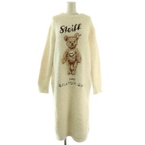 24AW Steiff ジェラートJamesジャガードワンピース 長袖 ロング ニット ルームウェア 部屋着