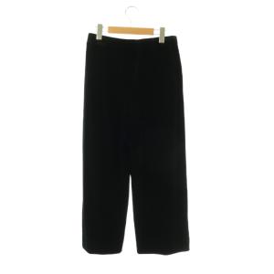 theory luxe DEMI VELVET VIAN ワイドパンツ ベルベット ベロア 038 ブラック /ES OS