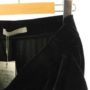 theory luxe DEMI VELVET VIAN ワイドパンツ ベルベット ベロア 038 ブラック /ES OS
