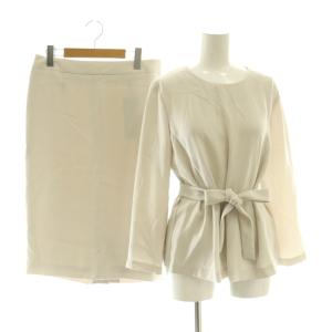 LEAD GRETA LEAD KIDDI LL セットアップ スーツ 40 ライトベージュ 長袖 リボンベルト付き