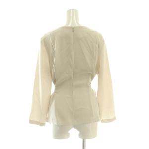 theory luxe LEAD GRETA LEAD KIDDI LL セットアップ スーツ 40 ライトベージュ 長袖 リボンベルト付き