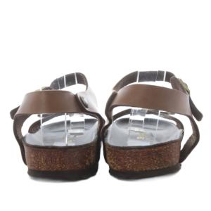 BIRKENSTOCK BALI サンダル フラット ストラップ レザー 25cm ブラウン /YO12