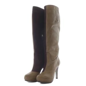 ロングブーツ 38 ブラウン ボルドー