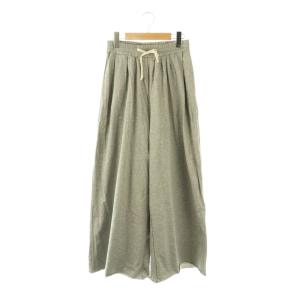 24SS SWEAT WIDE TUCK ワイドパンツ スウェット 36 杢グレー /ES OS