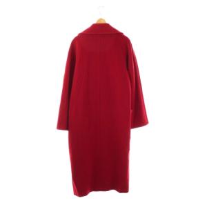 Max Mara 白タグ ウール カシミヤ ロングコート 36 レッド