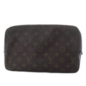 LOUIS VUITTON モノグラム トゥルーストワレット28 クラッチバッグ ブラウン M45722