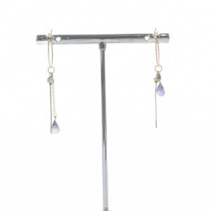 agete フープ ピアス K10 イエローゴールド /SR