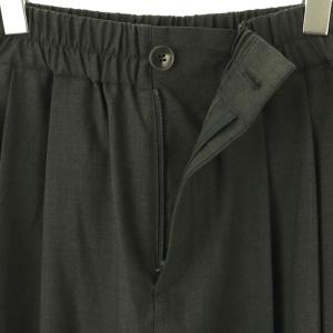 BABYLONE 25AW T/Wストレッチトロタックパンツ テーパード 38 ダークグレー /HK OS
